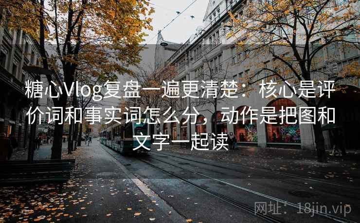 糖心Vlog复盘一遍更清楚：核心是评价词和事实词怎么分，动作是把图和文字一起读